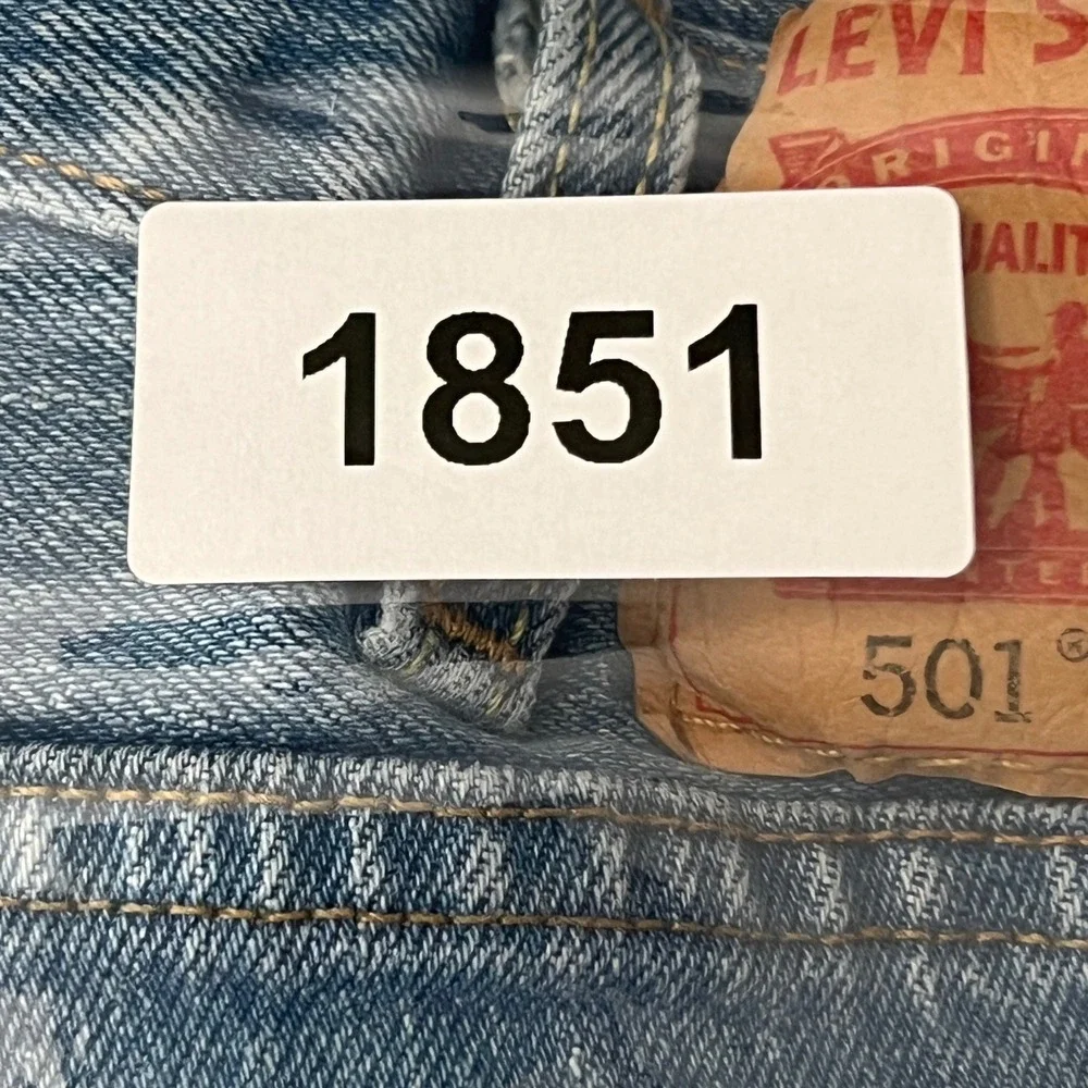 Levis 501 Original Fit Mens Jeans 40x30 Medium Wash Blue Straight Leg Denim